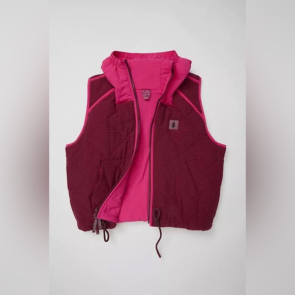 Free People Pink Quilted Vest - Picture 2 of 9